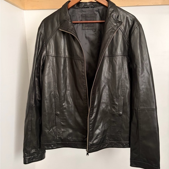 Hugo Boss Dark Leather Jacket